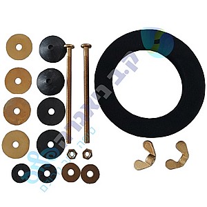 סט אטמים וברגים מפליז לחיבור מיכל ניאגרה מונובלוק פלסאון PLASSON סט אטמים וברגים מפליז לחיבור מיכל ניאגרה מונובלוק פלסאון PLASSON